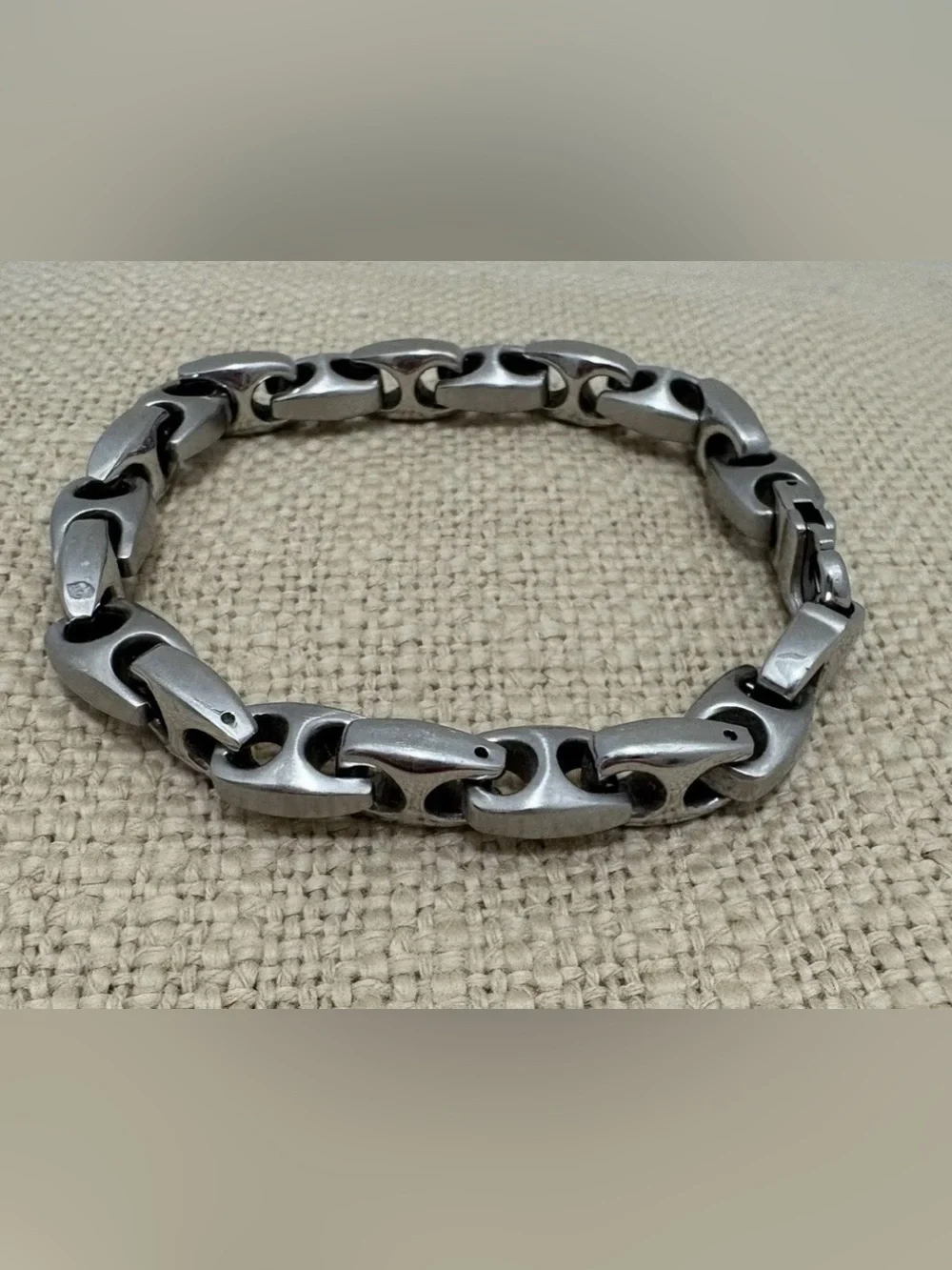 Triton Stainless Steel Bike Link Bracelet